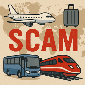 Travel website scams
