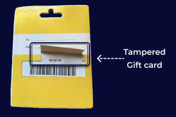 Spotting fake gift cards