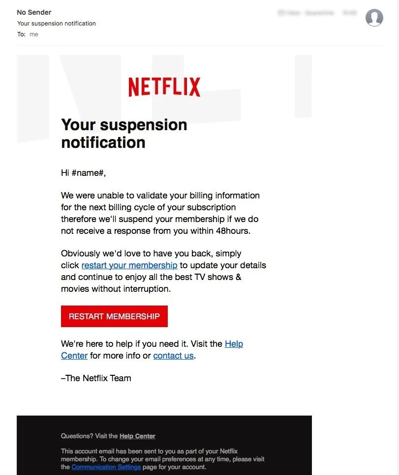 Subscription renewal scams
