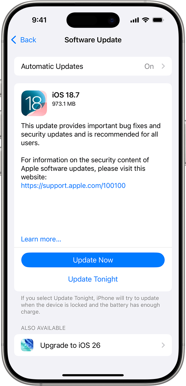 Critical iOS upgrade – install now!